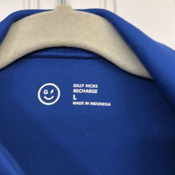 Gilly Hicks Recharge Royal Blue Coach Full Zip Athleisure Jacket Size L - Picture 3 of 5